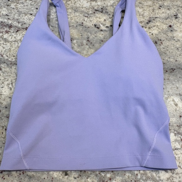 lululemon athletica Tops - Lululemon Lavender Cropped Tank with Support and Padding